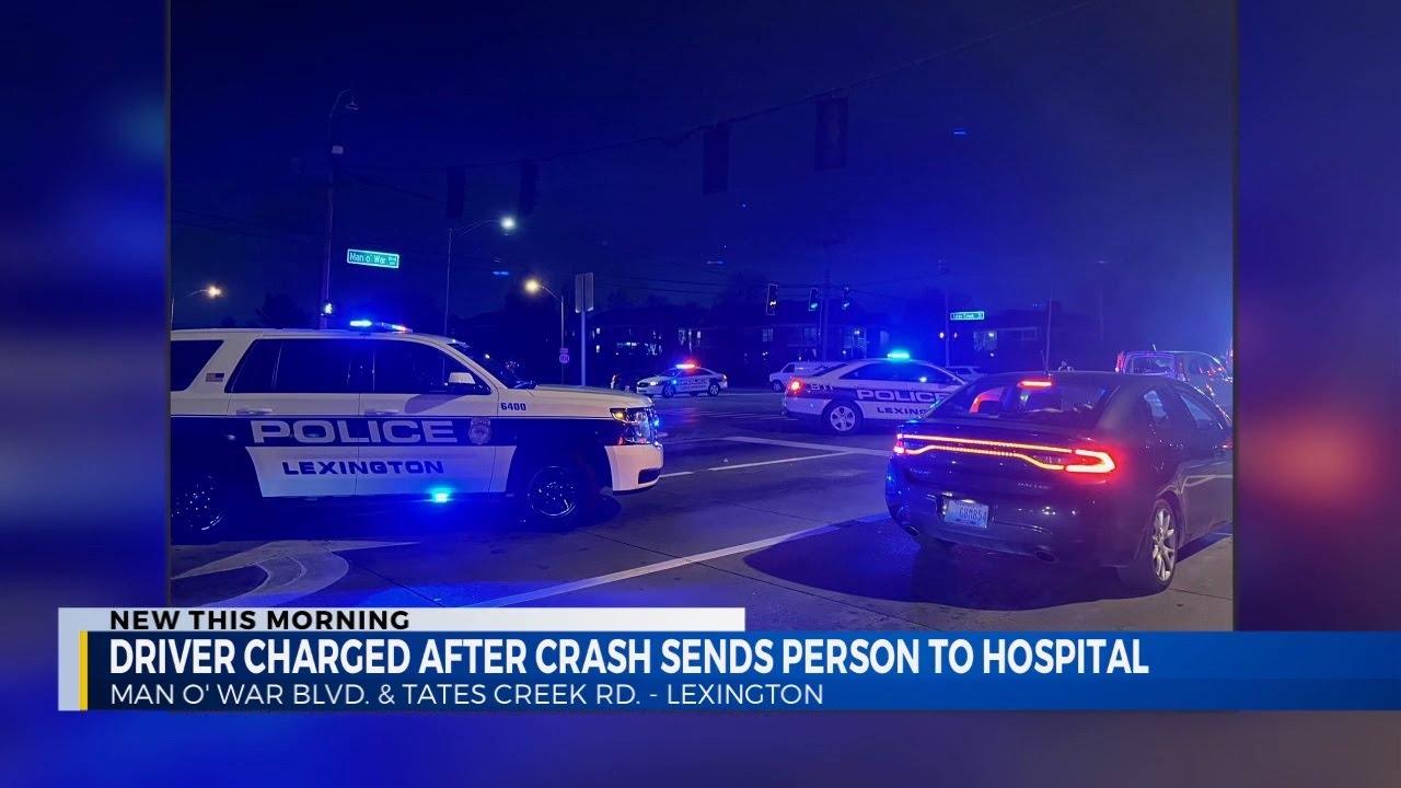 Crash in Lexington sends one person to the hospital - YouTube