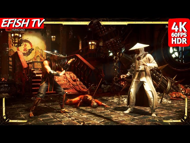 Raiden vs Revenant Liu Kang and Kung Lao - Mortal Kombat X (4K 60FPS) 