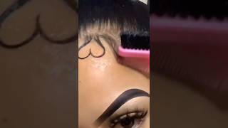 Hair Tutorial|Heart-shaped Baby Hair Tutorial| Edge Control #wigs #wigtutorial #shorts