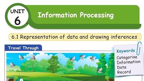 2nd std Maths - Term 3 - unit 6  - Information processing