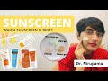 Best sunscreen for face video| Best Sunscreen for oily skin type, dry skin| Best Sunscreen in India