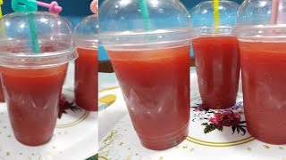 طريقة عمل عصير البطيخ ( مشروب الصيف )