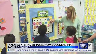 VIDEO: Golden Apple winner makes big strides for pre-K students