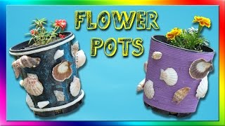DIY Recycled Flower Pots - 5 Styles