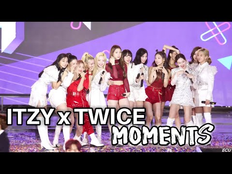 ITZY and TWICE Interactions & Moments | TWITZY Moments