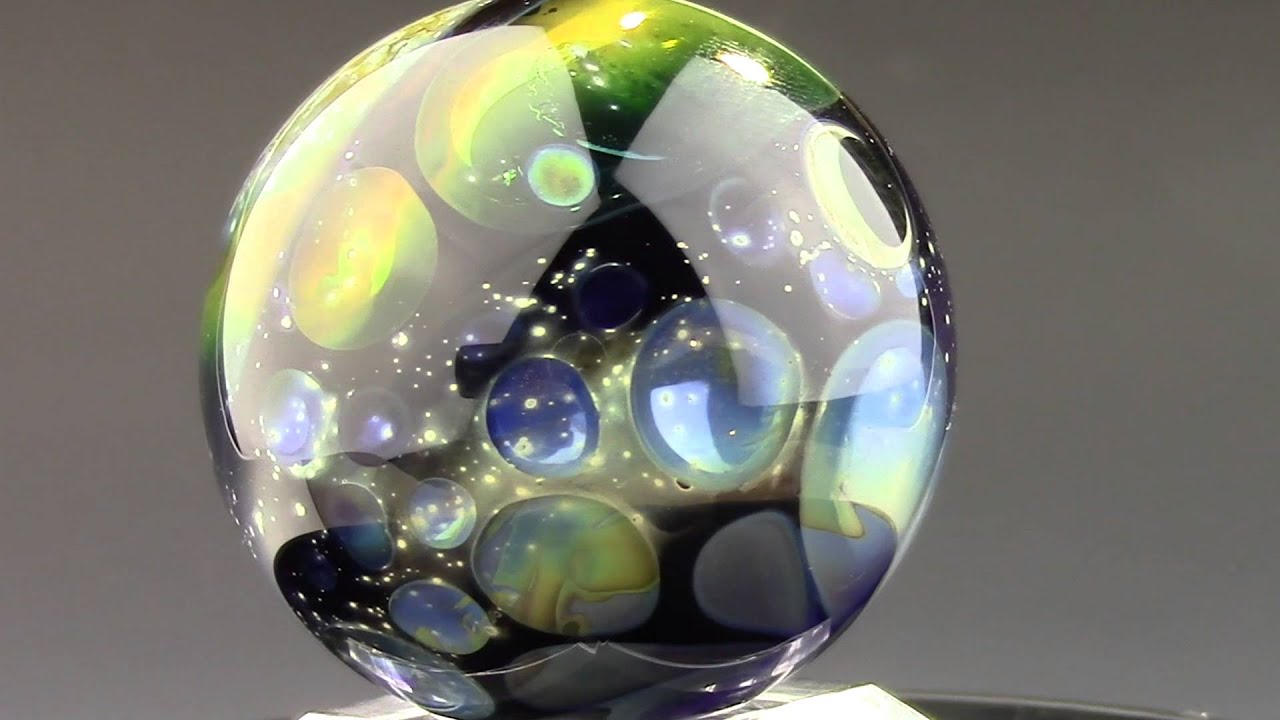 Space Nebula Glass Marble by Kenny Talamas (Flameworked borosilicate glass art) VGW