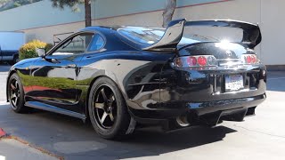 700HP Supra gets MASSIVE Wheel and Tire setup!