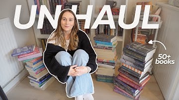 unhaul 50+ books with me 📚✨ *a huge book unhaul*