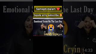 Samapti Mam is Literally Crying 😭 on the Last Lecture in Arjuna NEET BATCH | #pwkearjunas#shorts