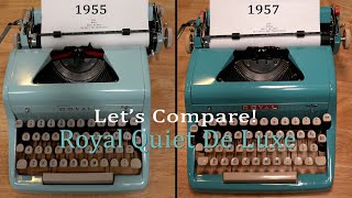 Let's Compare 1955 & 1957 Royal Quiet De Luxe Typewriters  | Old Bob's Old Typewriters screenshot 3