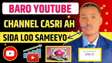 Ku Sameyso Mobilkaaga YouTube channel | Sameyso YouTube Channel Casri ah 2024  Full course part 2