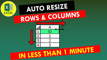 Quick Trick to Resize Adjust Change Increase Row Height & Column Width in Excel | AutoFit  #shorts