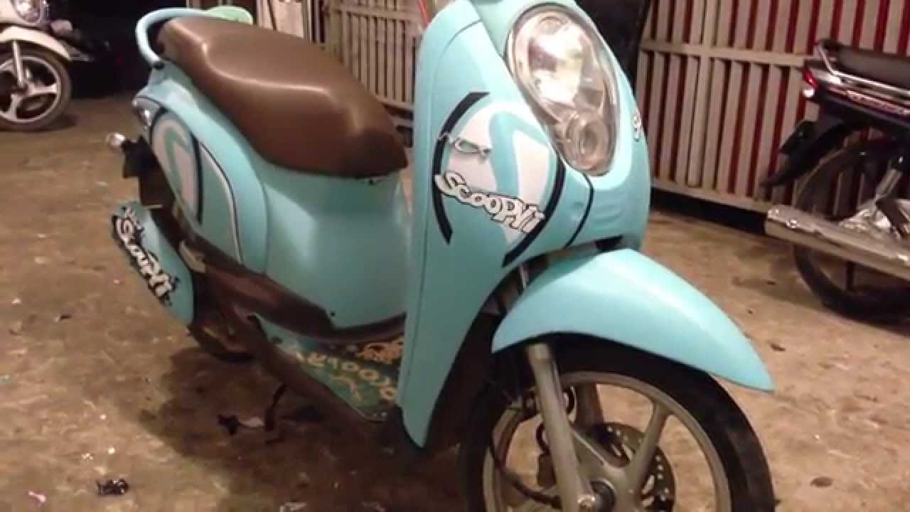 Top Motor Honda Scoopy I 110 Auto Good Color The Design It YouTube