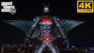 GTA 5 - Batman Beyond Arkham Knight Mod! | New Custom Animations (4K)
