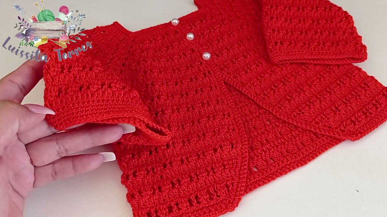 JERSEY A CROCHET PARA NIÑA PASO A PASO - CHAMBRITA SUETERSITO