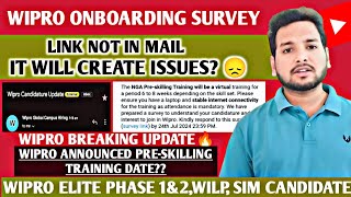 Wipro Onboarding Mail | Onboarding Survey Latest Update, Connect Session | Offer Letter | Training