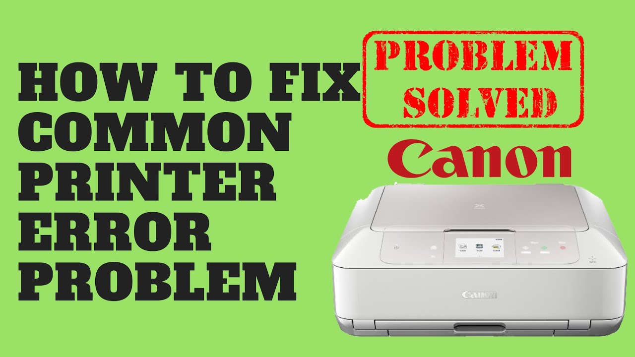 Talje Slip sko detekterbare How to Solve Common Printer Error Problem - YouTube