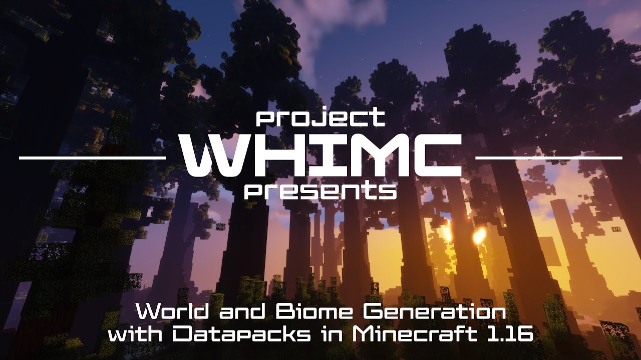 Minecraft world generation datapack demo 1.16 - YouTube
