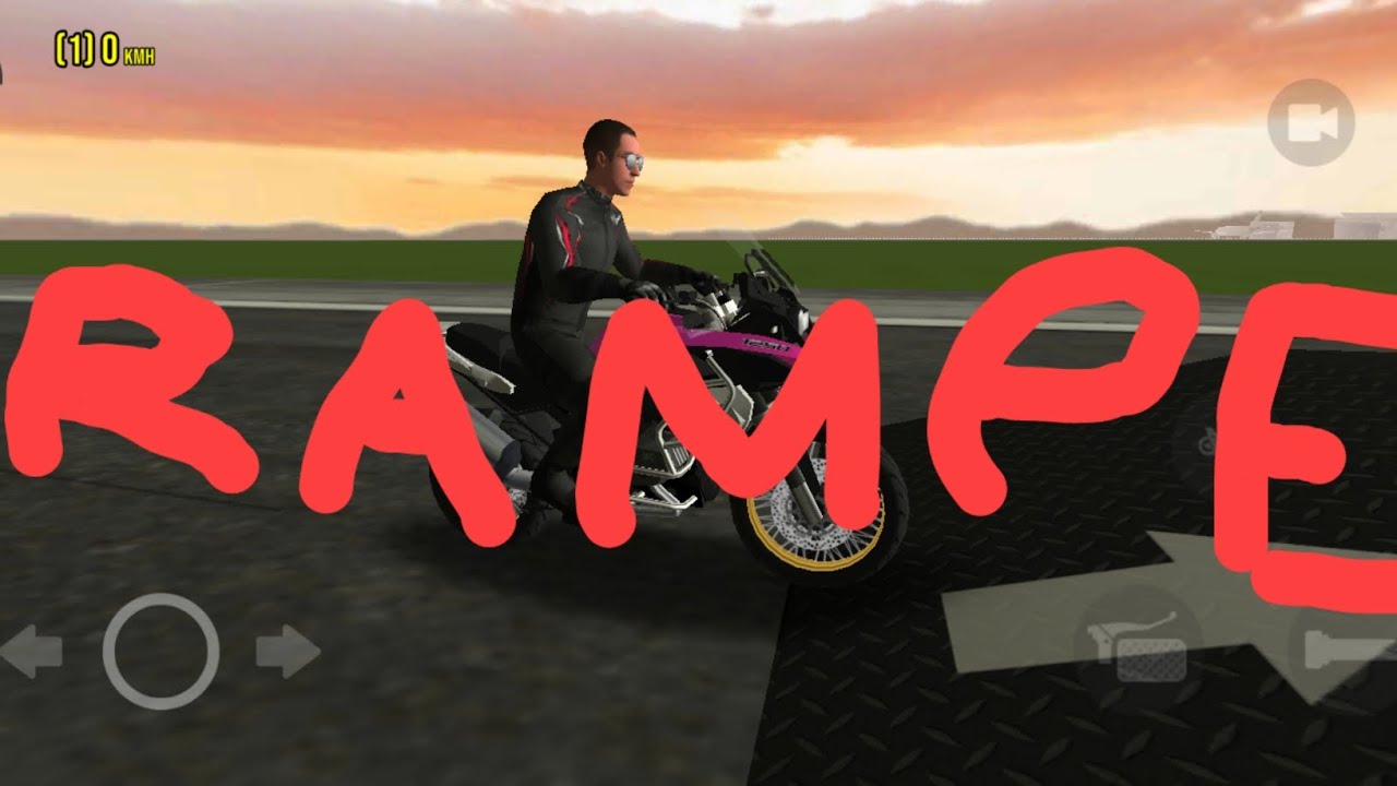 rampei na rampa do moto whellee 3D