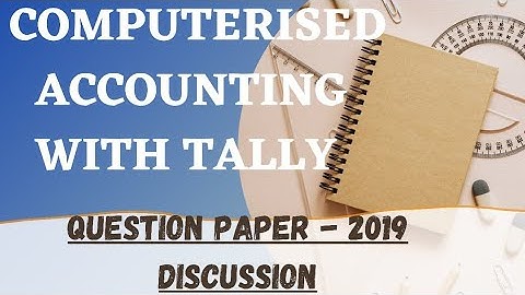 Computerized Accounting with Tally || Previous year question paper ||calicut university