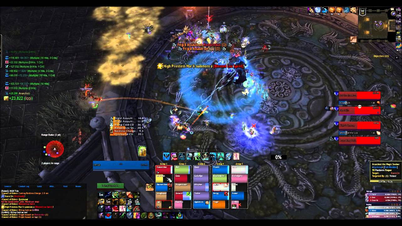 Council of Elders 25- Throne of Thunder - 3rd Boss - Resto Shaman POV - Normal Live