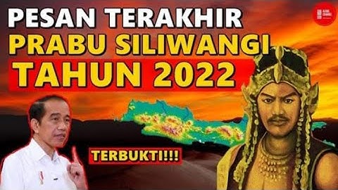 MISTERI Pesan Terakhir PRABU SILIWANGI Tahun 2022‼️Penguasa Buta Makin Berkuasa dan Lahir RATU ADIL
