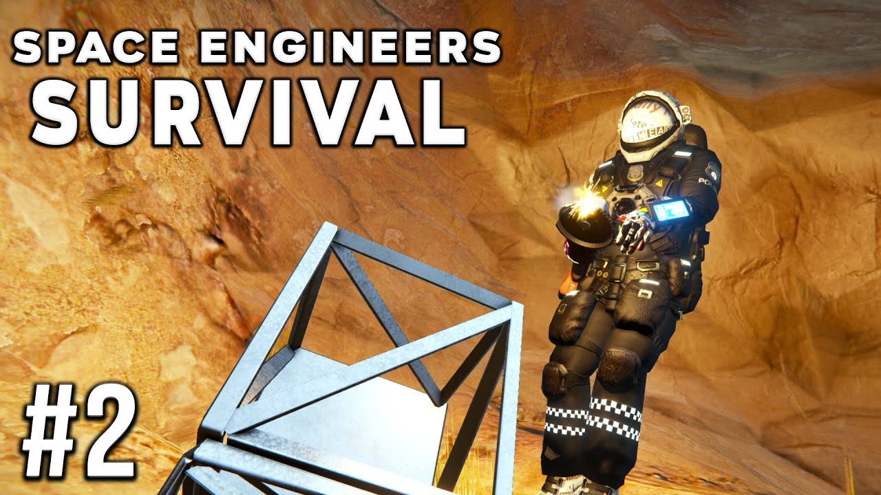 Space Engineers - Survival Ep #2 - CRASH Test? - YouTube