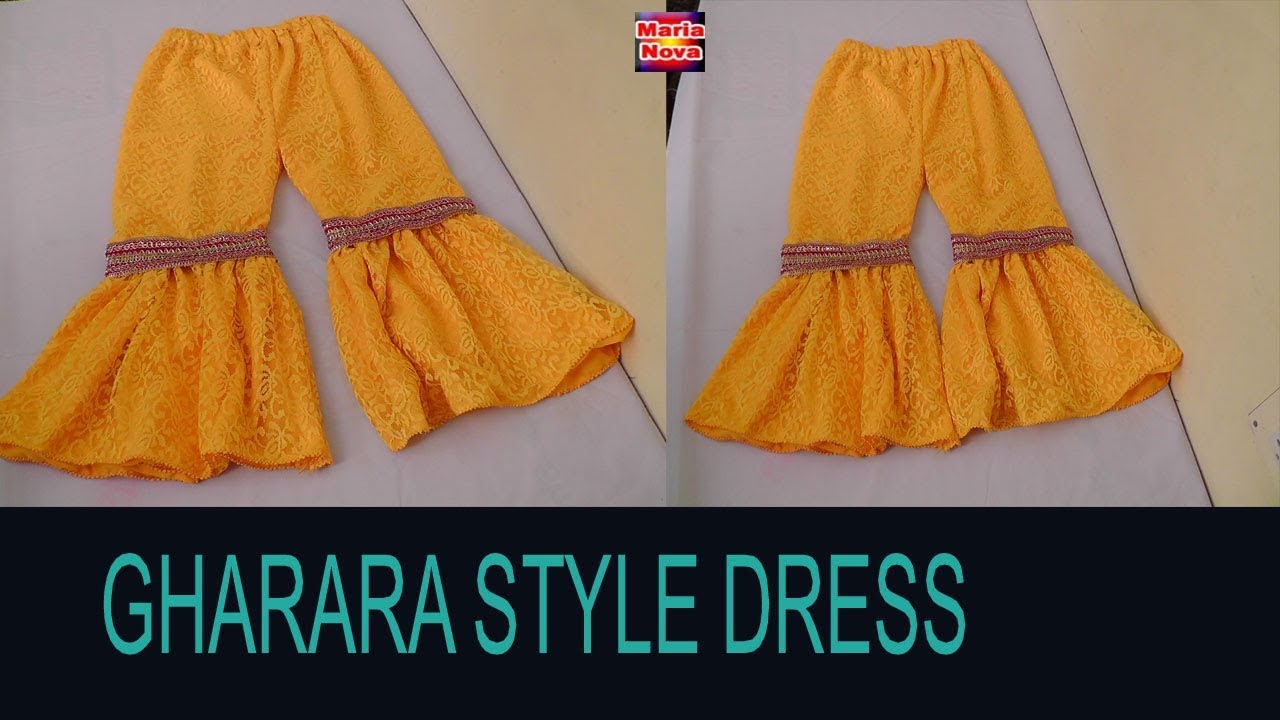 gharara frock cutting