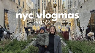 ultimate kids christmas day in nyc 🎄 holiday train show, transit museum \& fao schwarz | vlogmas 12