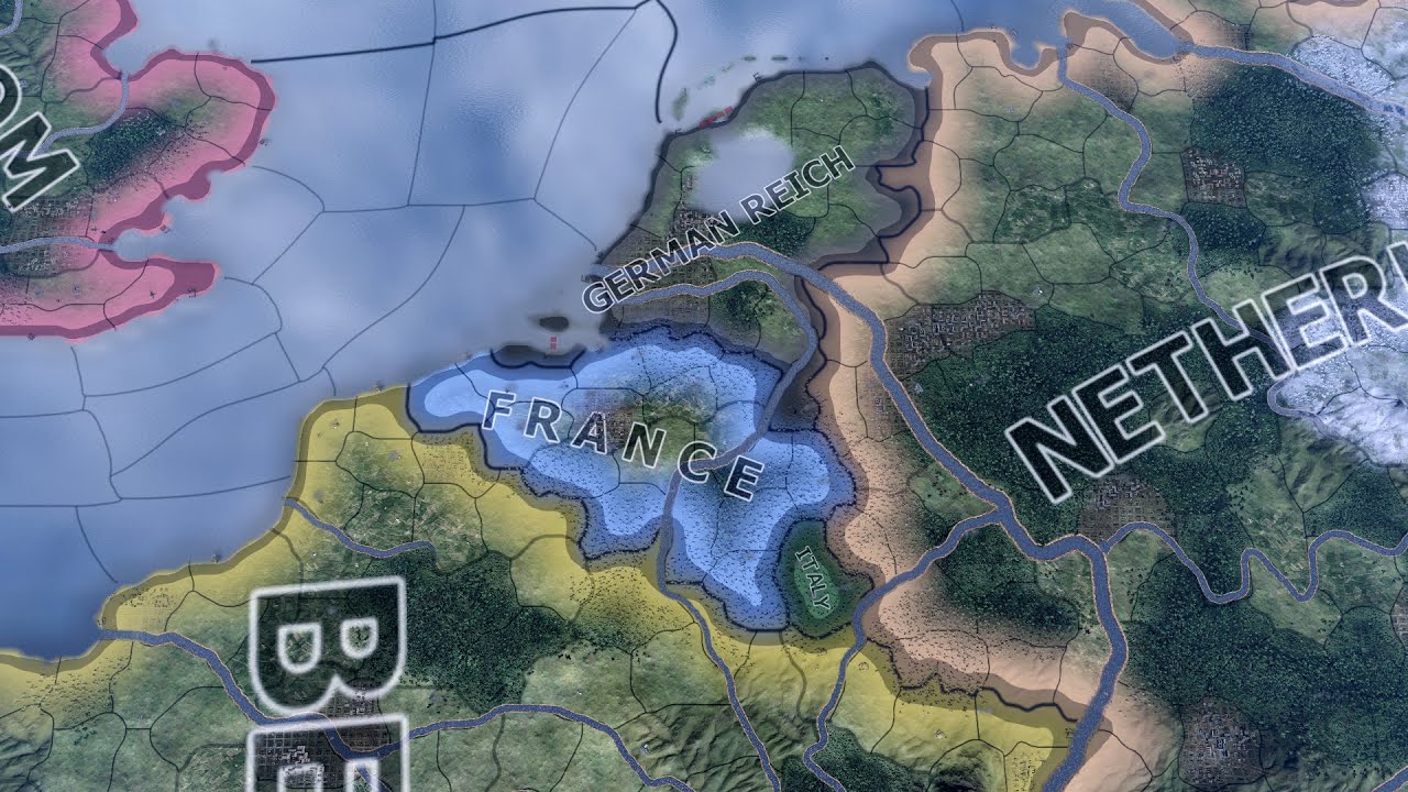 What if Germany, Italy and France moved to the Benelux??! HOI4 Timelapse