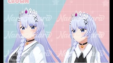 Virtual Persona Adorable 3D Vroid Crown for VTuber Models