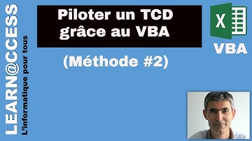 VBA - Comment Piloter un TCD avec un code Macro (Méthode n°2)