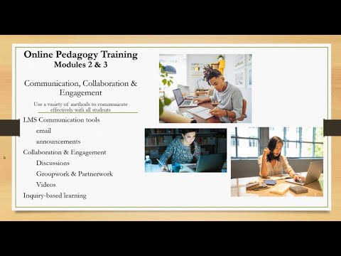 Pedagogy Training: Collaboration, communication & engagement. Creating Communities of Inquiry (CoI)