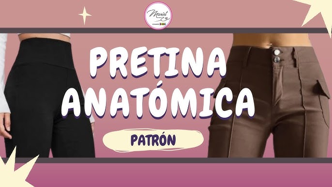 Cómo hacer el patrón de unos LEGGINGS LEVANTA COLA CON PRETINA ANATÓMICA -  Paso a Paso - DIY 