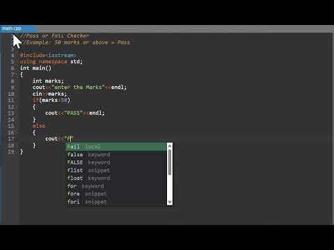 Check the Student pass or Fail | C++ | Using if-else