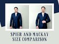 Comparing Fits on Two Spier & Mackay Sizes: Contemporary and Slim