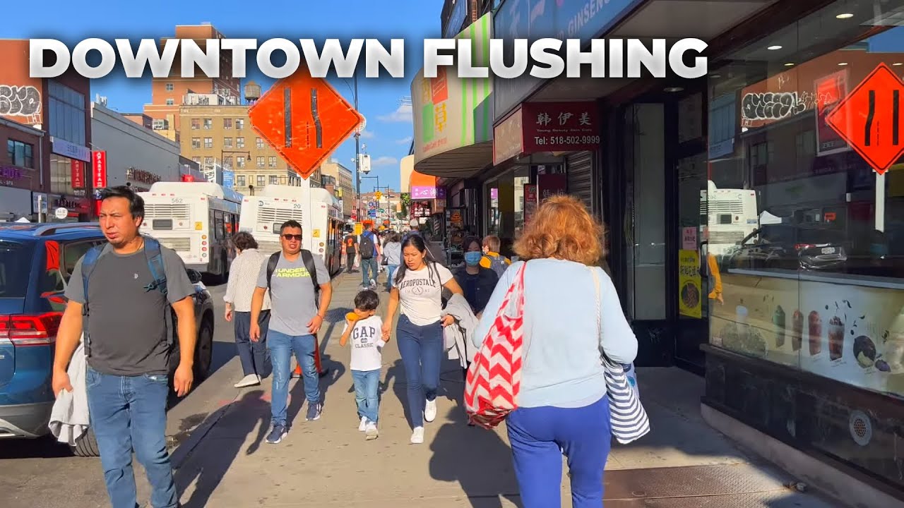NYC Walk Downtown Flushing Queens In September 2022 YouTube