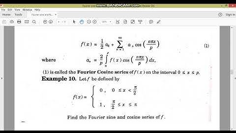 Fourier sine and Fourier cosine//IMM//M.Adnan Anwar