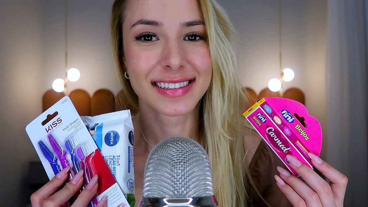 ASMR - COMPRINHAS DE FARMÁCIA 💸 sons de embalagens novas