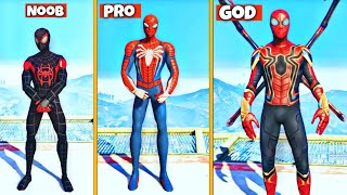 Upgrading NOOB SPIDERMAN Into THE GOD SPIDERMAN in GTA 5 ( GTA 5 MODS )