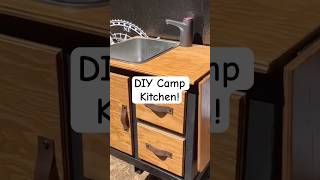 Easy DIY Camp Kitchen w/ sink! #camping #diy #vanlife #kitchen