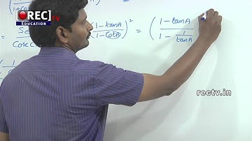 10th maths tutorial - class 10 maths trigonometry - basics of trigonometry l  PART 7