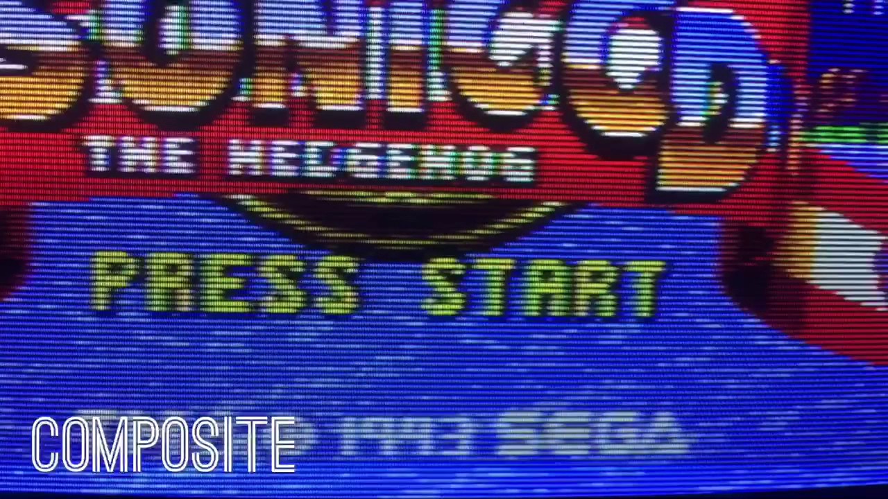 PVM 14L5 Composite vs RGB Sonic CD - YouTube