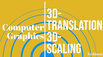 3D Transformation | 3D translation | 3D Scaling
