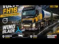 Toe3 gameplay|Volvo FH16| Wind Blade Trailer Truckers of Europe 3 Gameplay#toe3|#caterpillar#volvo