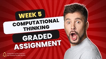 Week 5 Computational Thinking Graded Assignment || IIT madras BS Degree | #iitmadrasbsprogram