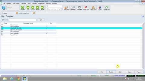 Menggunakan  program kasir minimarket Cakra integrited System Part 2