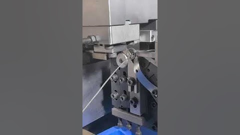 round clip ring spring with good stability and consistency on CNC spring coiling forming machine