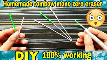 how to make tombow mono zero eraser/ homemade tombow mono eraser refill.