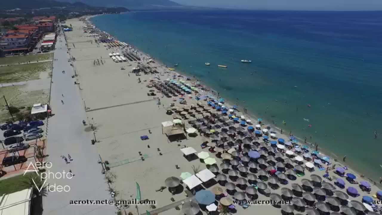 Greece Nei Pori Beach From Bird Eye Youtube